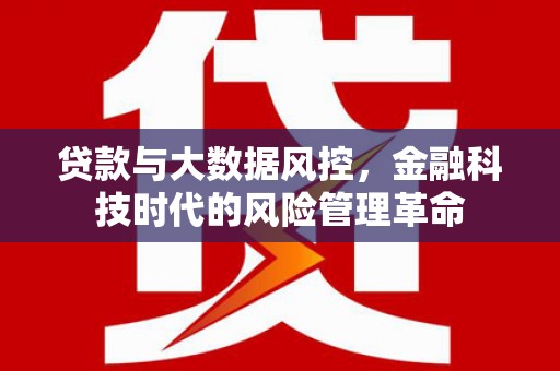 葵青贷款与大数据风控，金融科技时代的风险管理革命