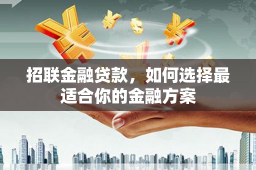 葵青招联金融贷款，如何选择最适合你的金融方案