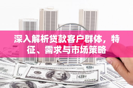 葵青深入解析贷款客户群体，特征、需求与市场策略