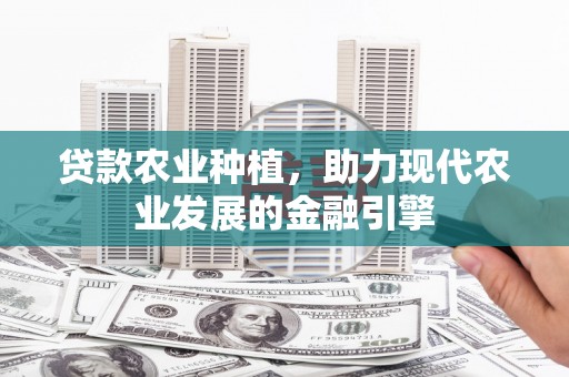 葵青贷款农业种植，助力现代农业发展的金融引擎