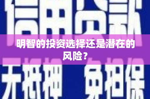 葵青明智的投资选择还是潜在的风险？