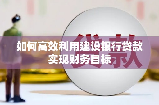 葵青如何高效利用建设银行贷款实现财务目标