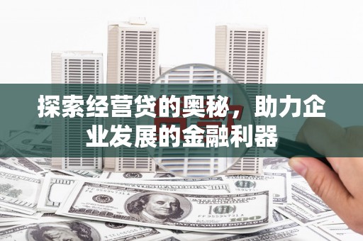 葵青探索经营贷的奥秘，助力企业发展的金融利器