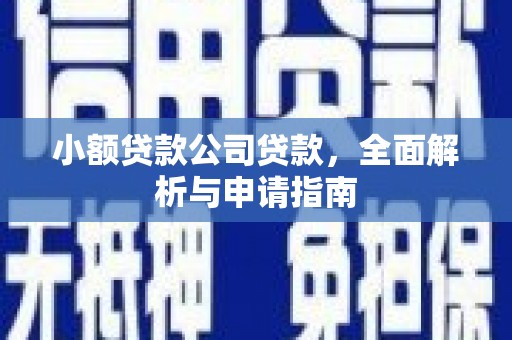 葵青小额贷款公司贷款，全面解析与申请指南