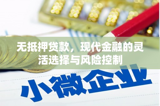 葵青无抵押贷款，现代金融的灵活选择与风险控制