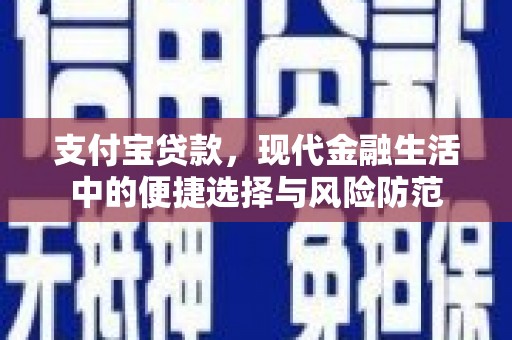 葵青支付宝贷款，现代金融生活中的便捷选择与风险防范