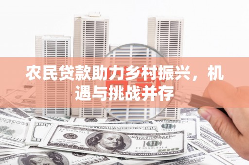 葵青农民贷款助力乡村振兴，机遇与挑战并存