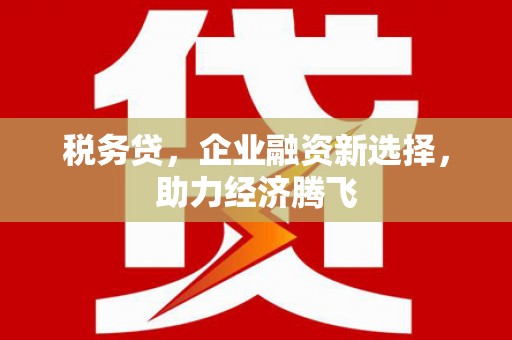 葵青税务贷，企业融资新选择，助力经济腾飞