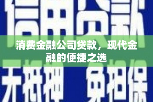 葵青消费金融公司贷款，现代金融的便捷之选