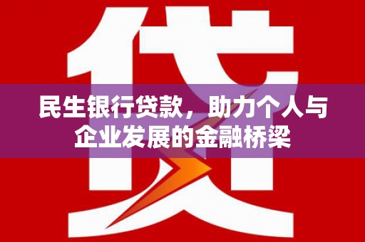 葵青民生银行贷款，助力个人与企业发展的金融桥梁