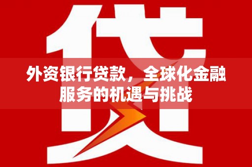 葵青外资银行贷款，全球化金融服务的机遇与挑战