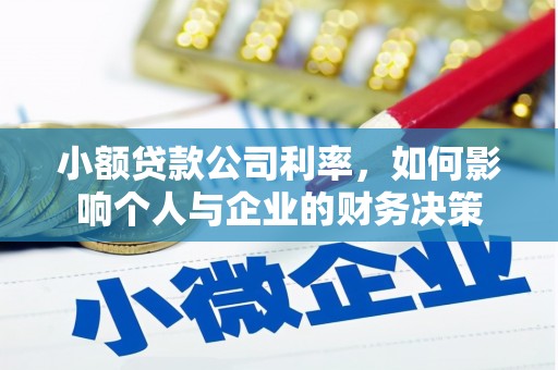 葵青小额贷款公司利率，如何影响个人与企业的财务决策