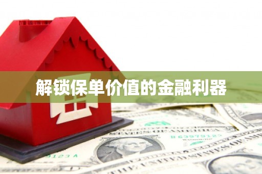 葵青解锁保单价值的金融利器