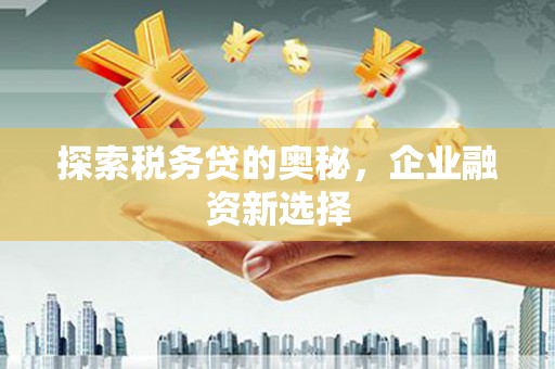 葵青探索税务贷的奥秘，企业融资新选择