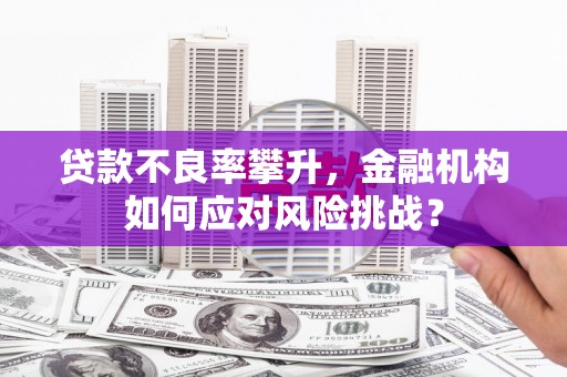 葵青贷款不良率攀升，金融机构如何应对风险挑战？