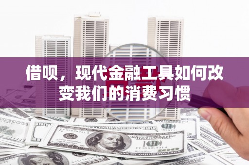 葵青借呗，现代金融工具如何改变我们的消费习惯