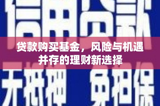 葵青贷款购买基金，风险与机遇并存的理财新选择