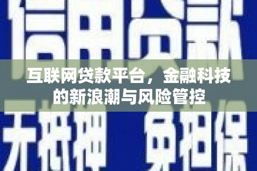 葵青互联网贷款平台，金融科技的新浪潮与风险管控