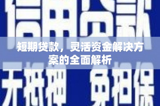 葵青短期贷款，灵活资金解决方案的全面解析