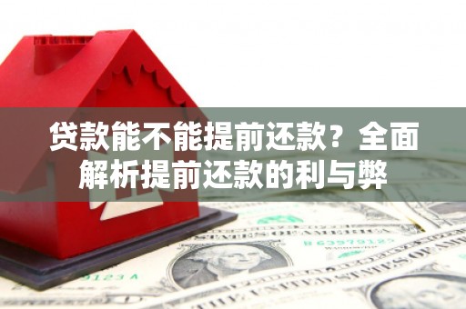 葵青贷款能不能提前还款？全面解析提前还款的利与弊